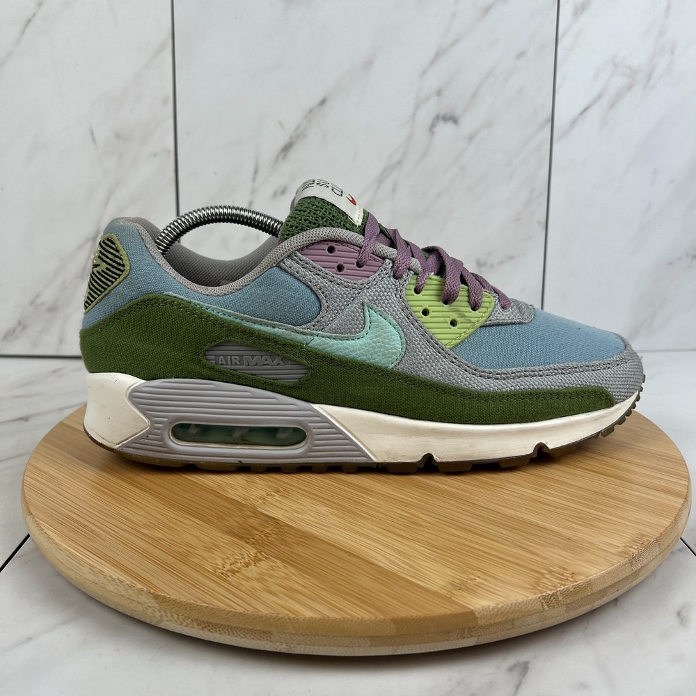 Nike Air Max 90 SE Sun Club Mens Size 10.5 Blue Grey Copa Sneakers DM0036-400